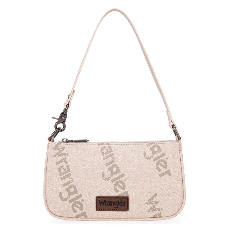 Wrangler Printing Shoulder Bags for Women Cluth Tote Handbag 90s Retro Hobo Purses Top-Handle Underarm Handbag WG113-001BG - Image 1